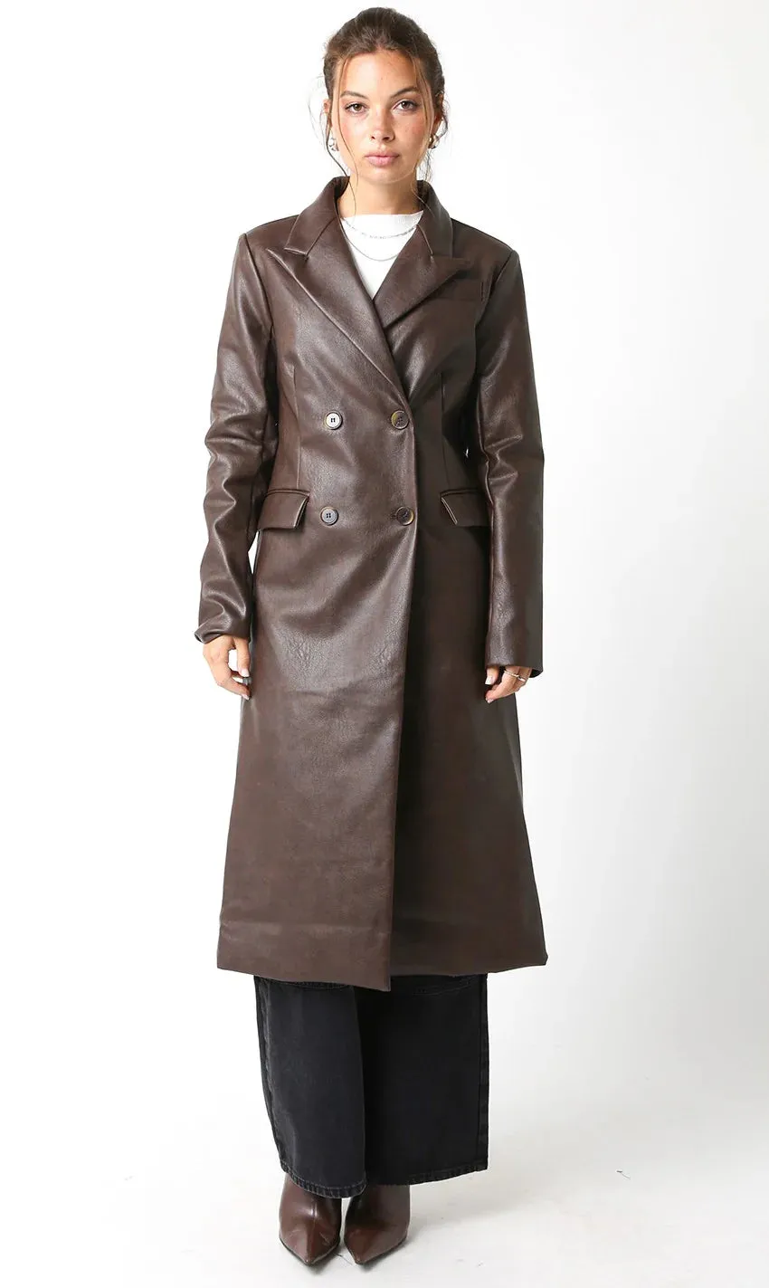 Drew PU Coat