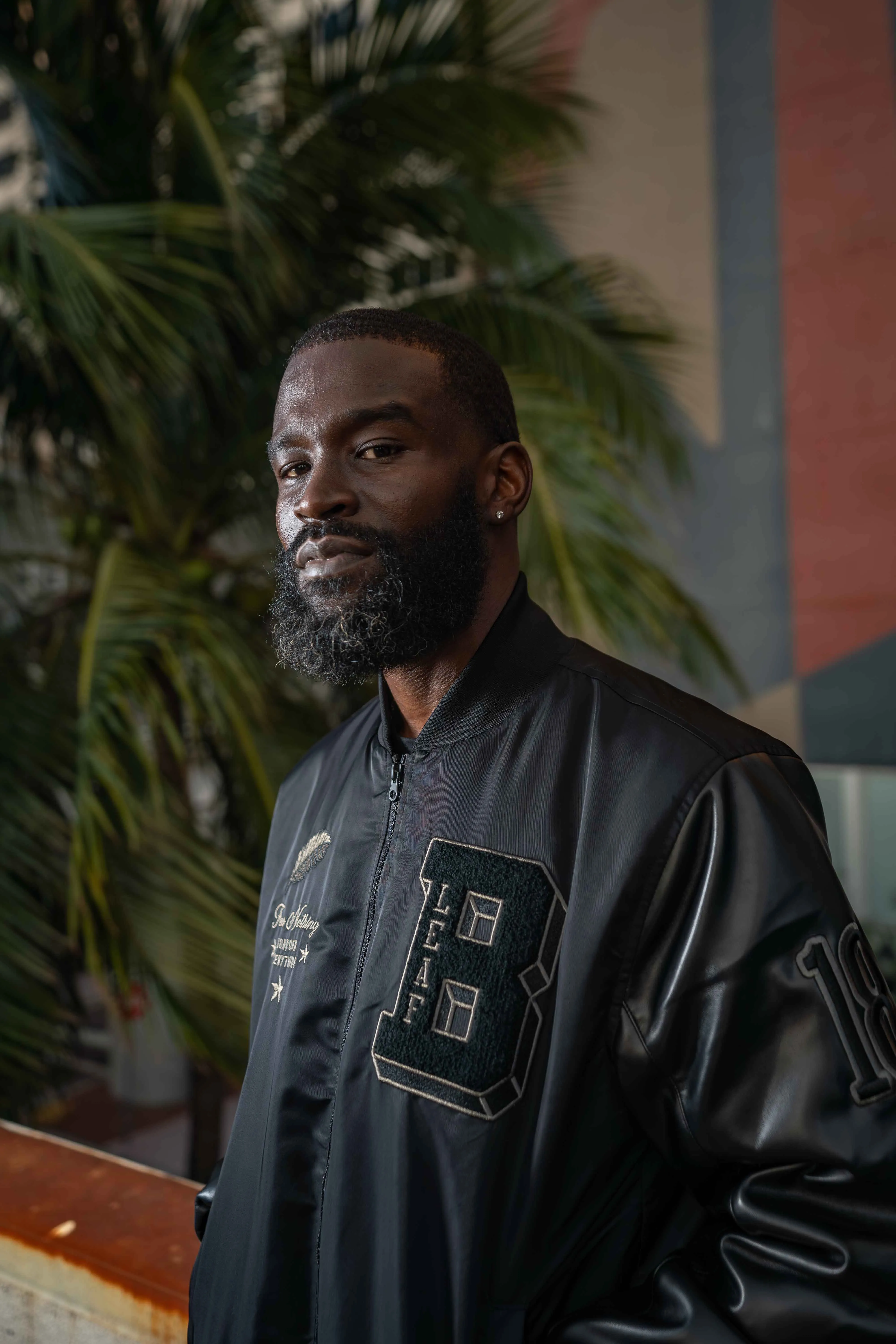 Fear Nothing Vegan Leather Bomber Jacket
