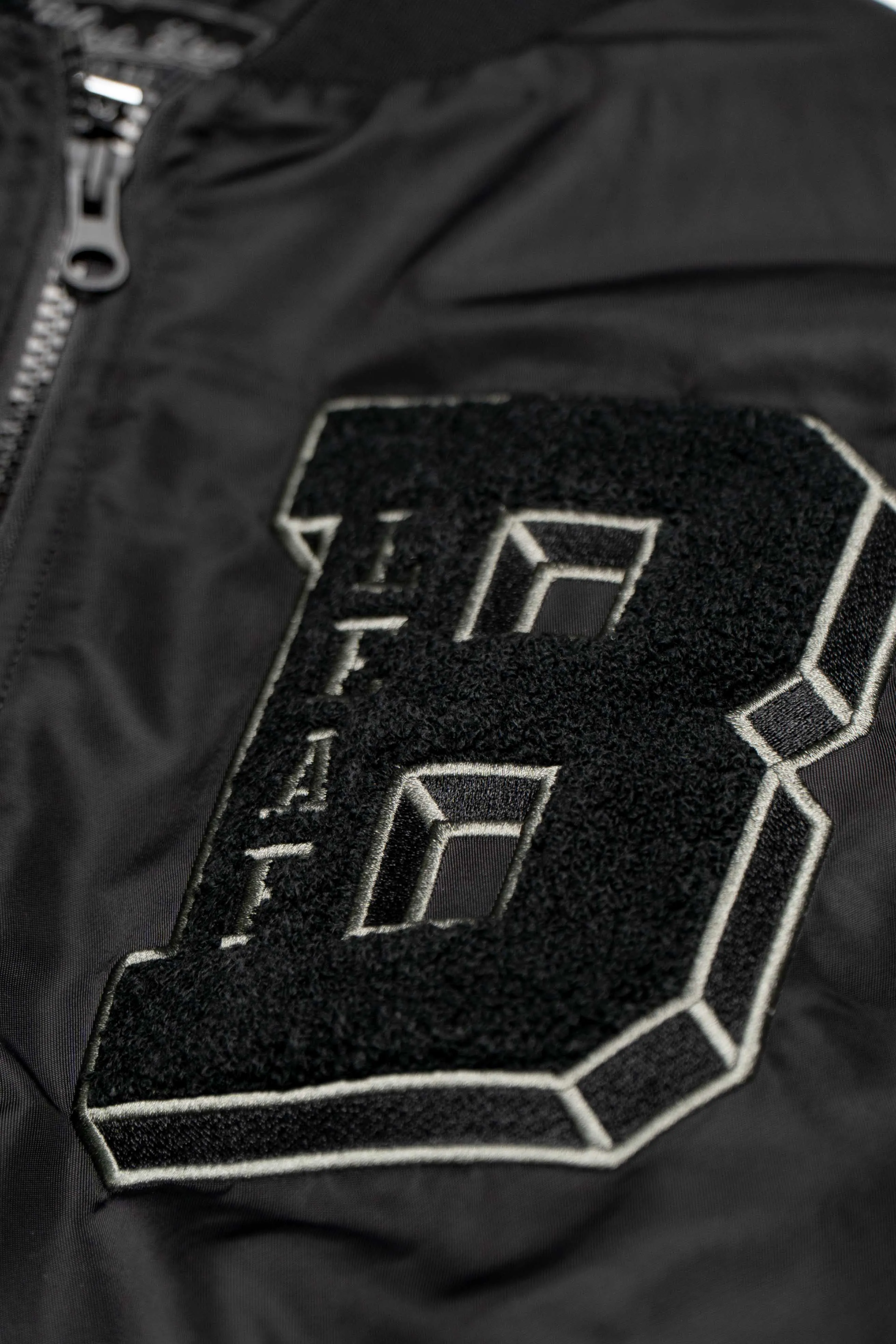 Fear Nothing Vegan Leather Bomber Jacket