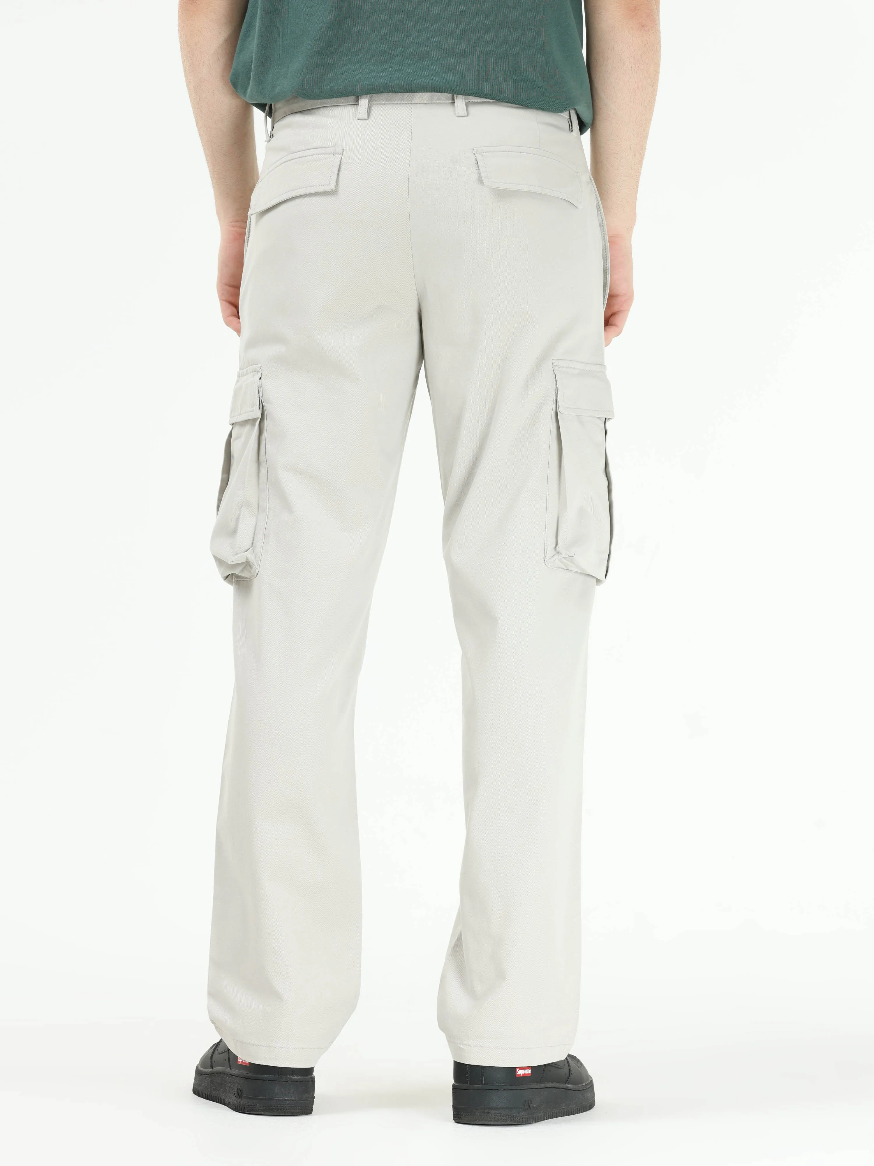Finest Twill Dark Cloud Grey Baggy Fit Cargo