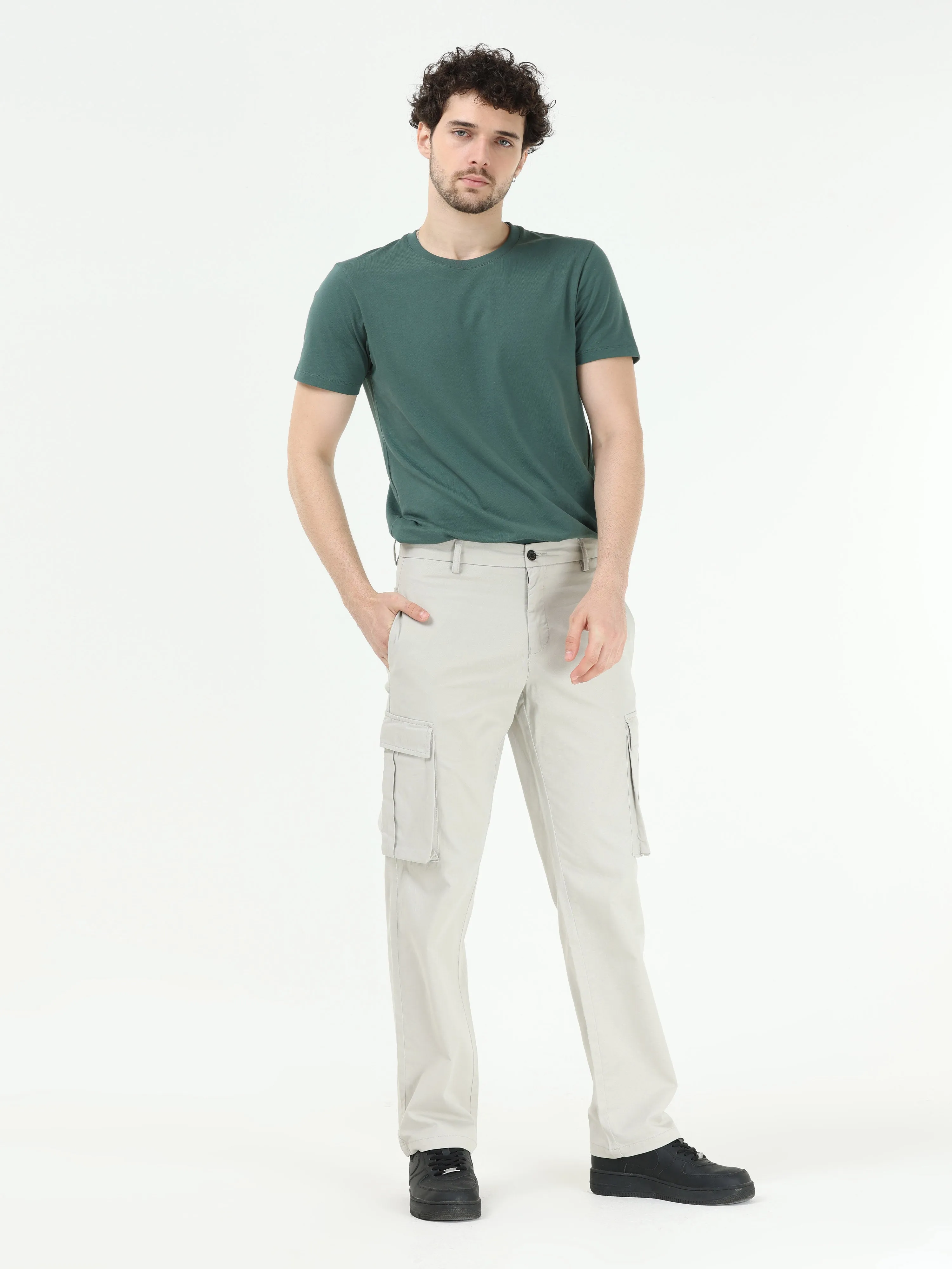 Finest Twill Dark Cloud Grey Baggy Fit Cargo