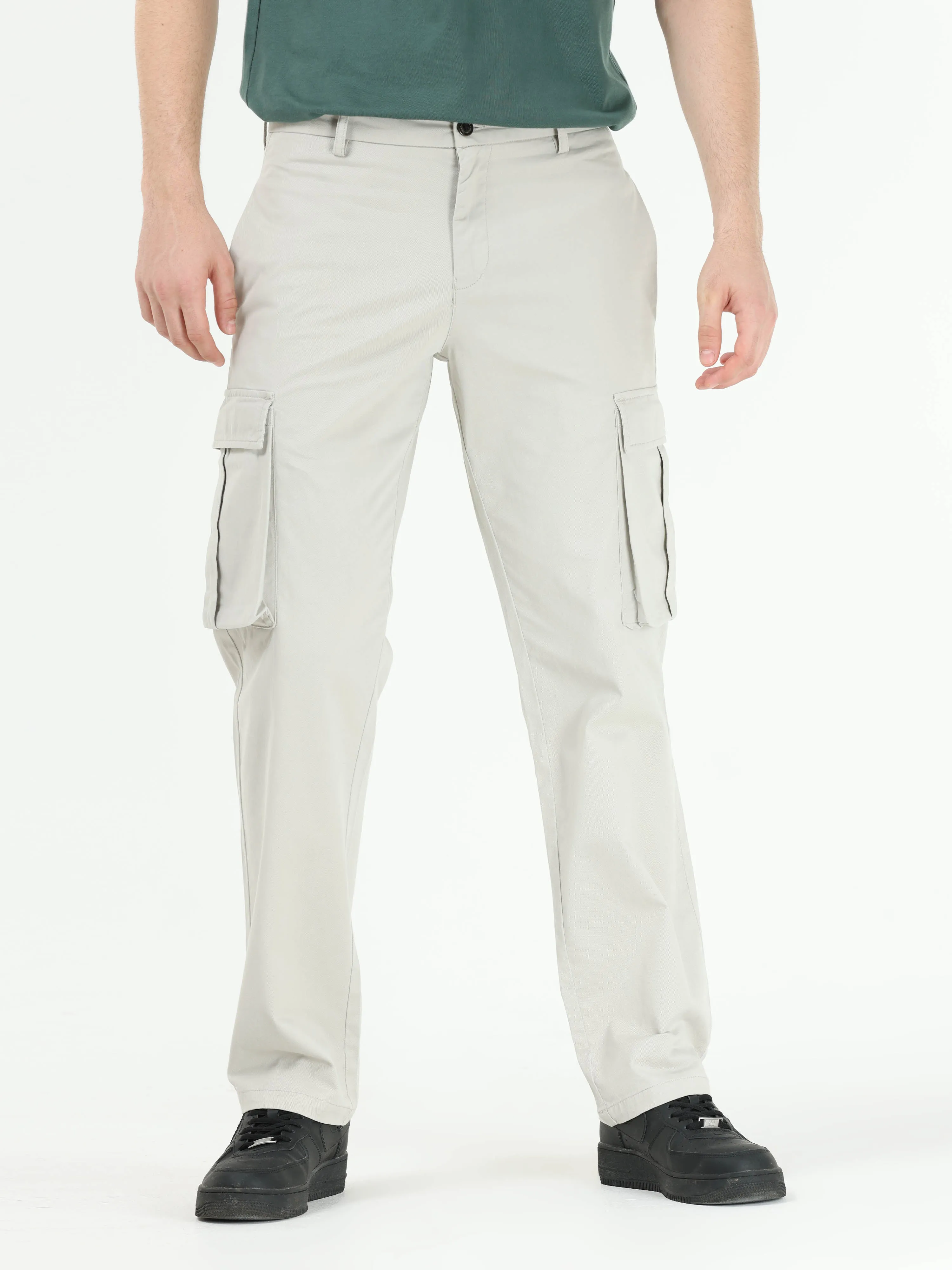 Finest Twill Dark Cloud Grey Baggy Fit Cargo