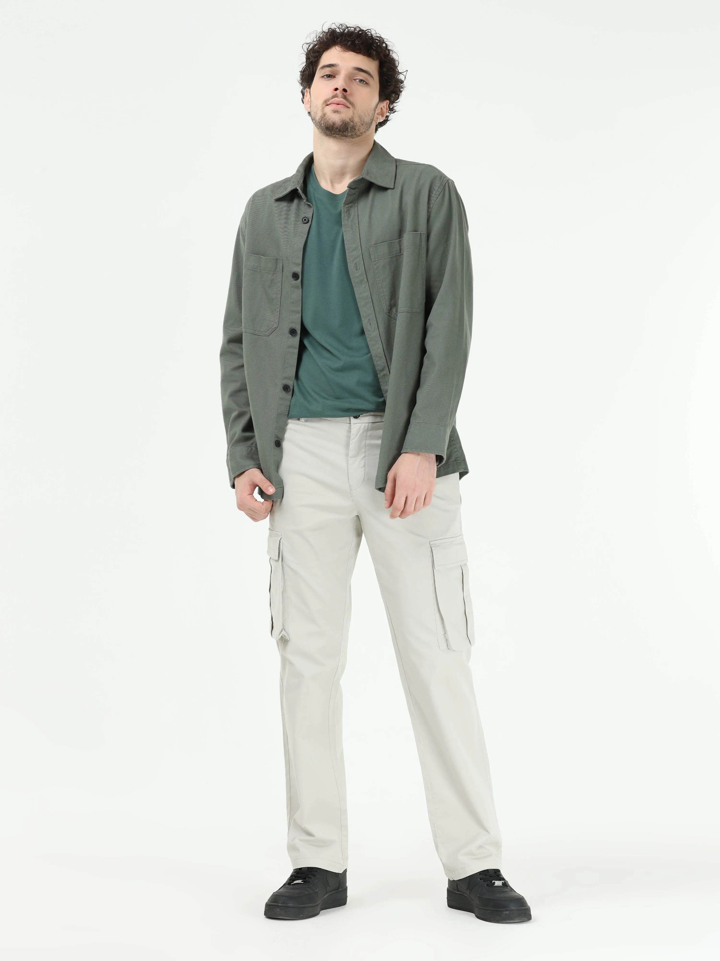 Finest Twill Dark Cloud Grey Baggy Fit Cargo