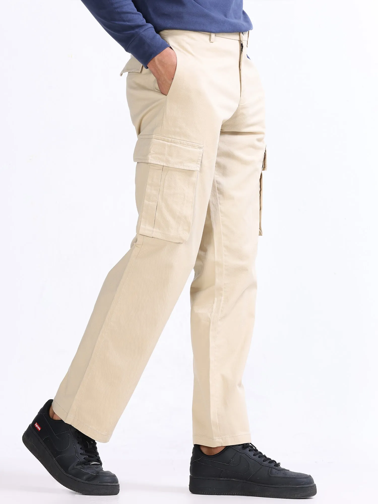 Finest Twill Eggnog Baggy Fit Cargo
