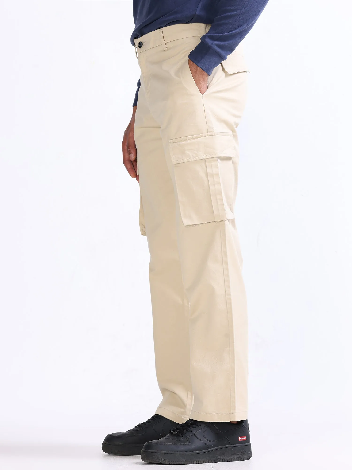 Finest Twill Eggnog Baggy Fit Cargo