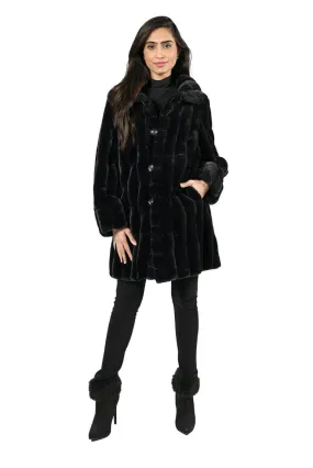 Frank Lyman Black Reversible Coat # 224530U