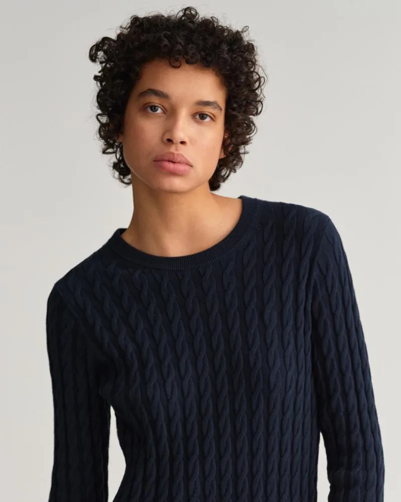 Gant Apparel S Women's D1. Twisted Cable Dress Iterations Blue Reg