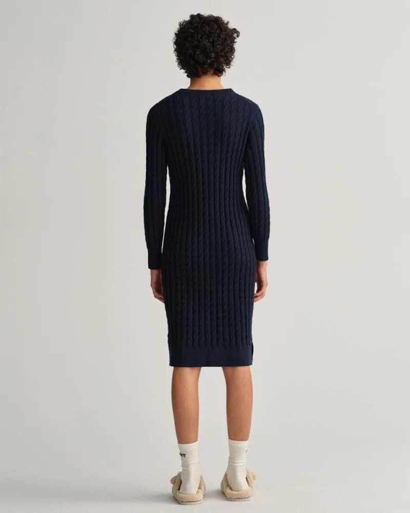 Gant Apparel S Women's D1. Twisted Cable Dress Iterations Blue Reg