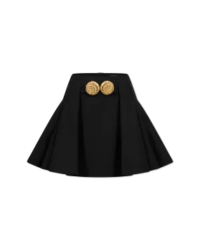 Grain De Poudre Pleated Mini Skirt