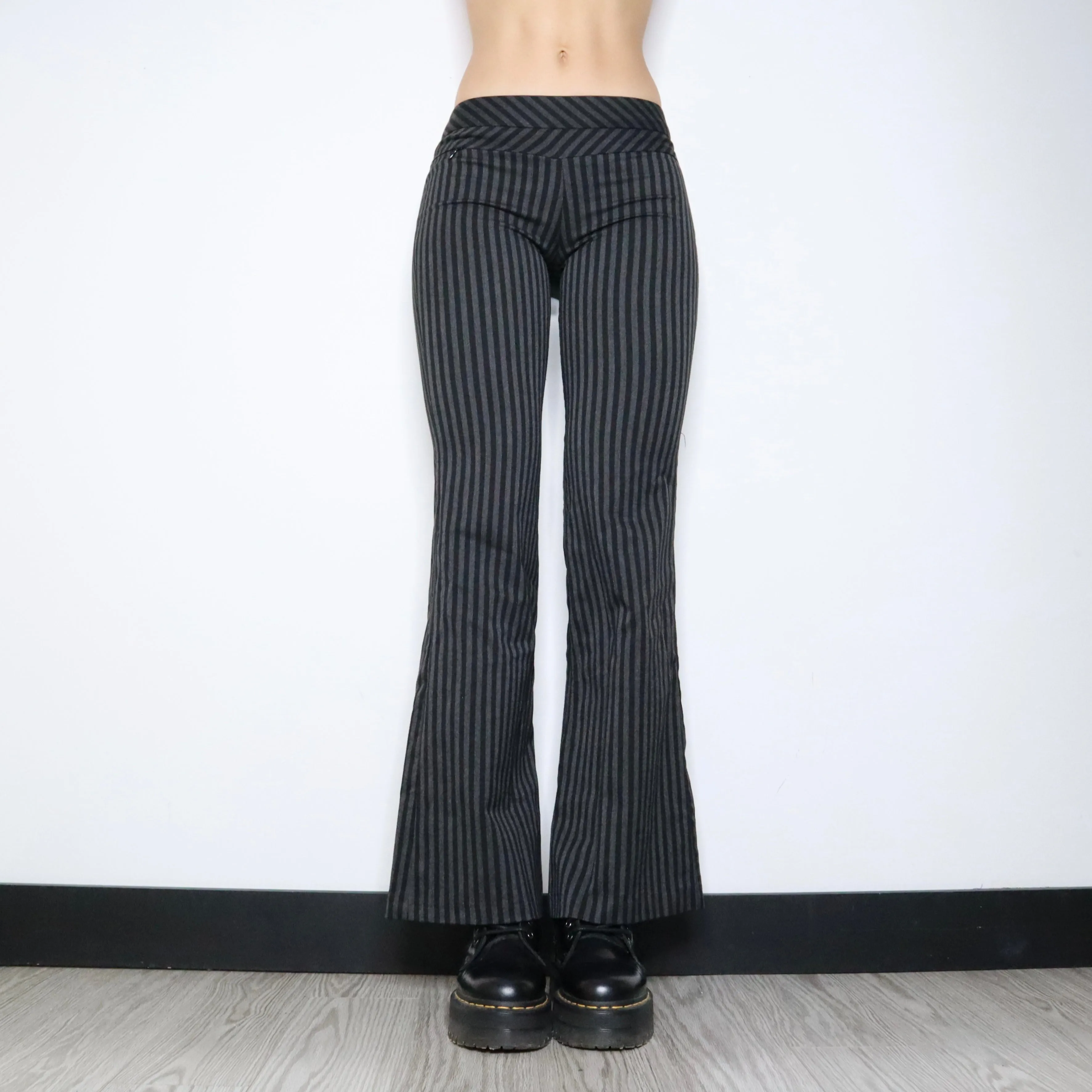 Grunge Striped Flare Pants (XS)