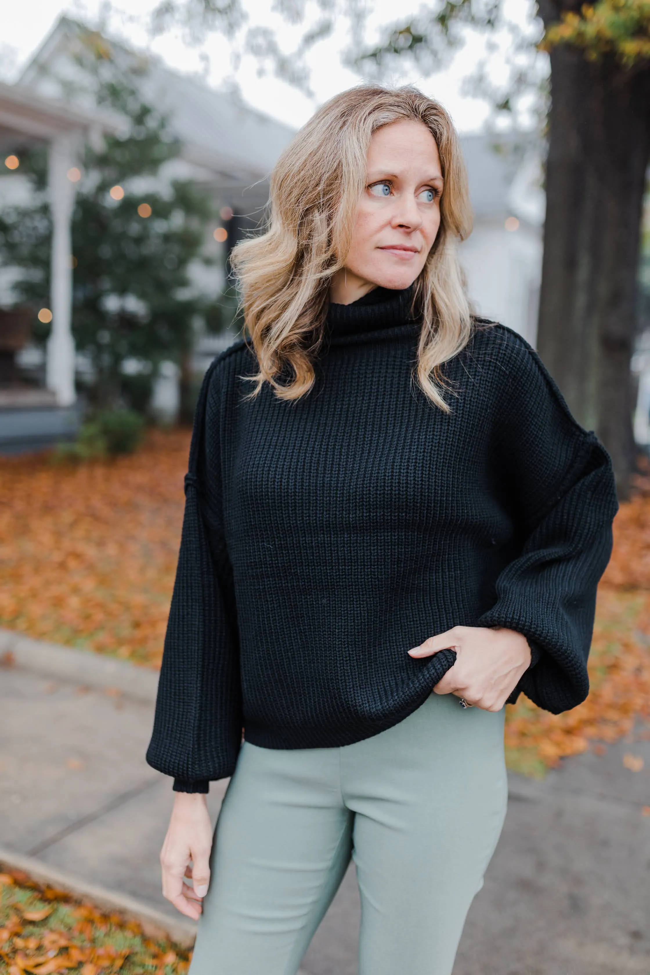 Hollie Oversized Turtleneck Sweater