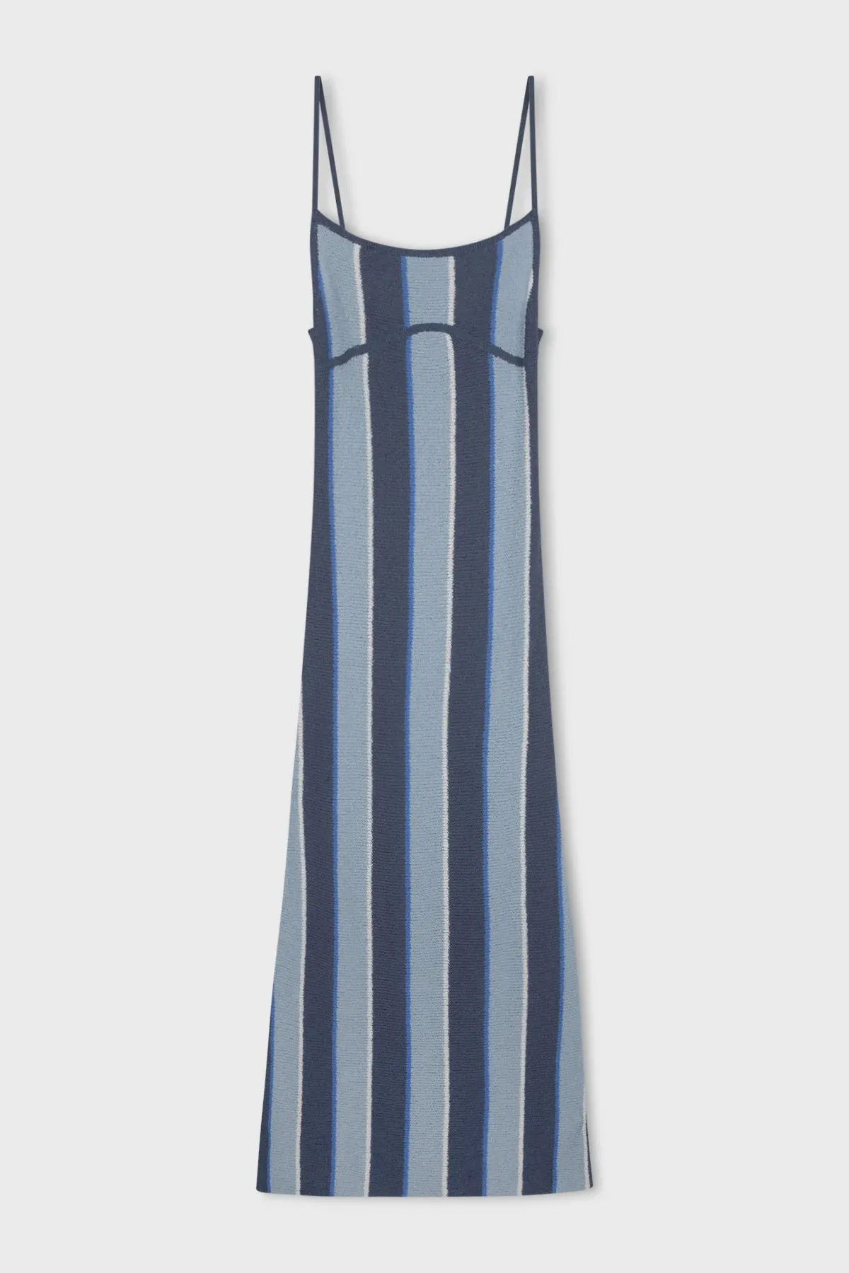 Horizon Stripe Organic Cotton Blend Knit Dress