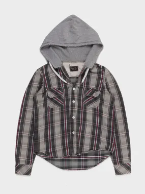 Hybrid Flannel Hoodie