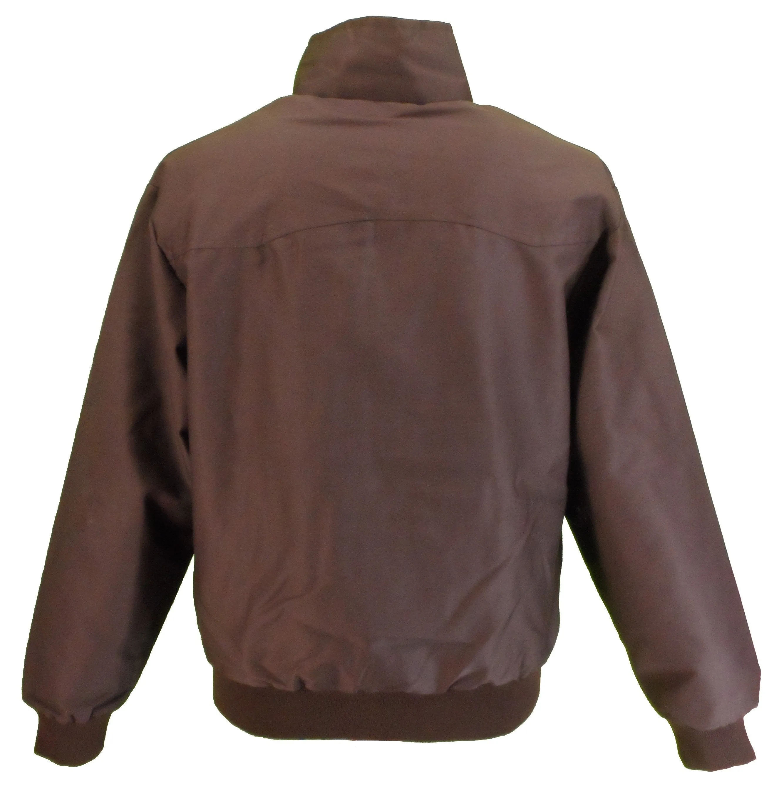 Ikon Original Mens Brown Retro Mod Classic Harrington Jacket