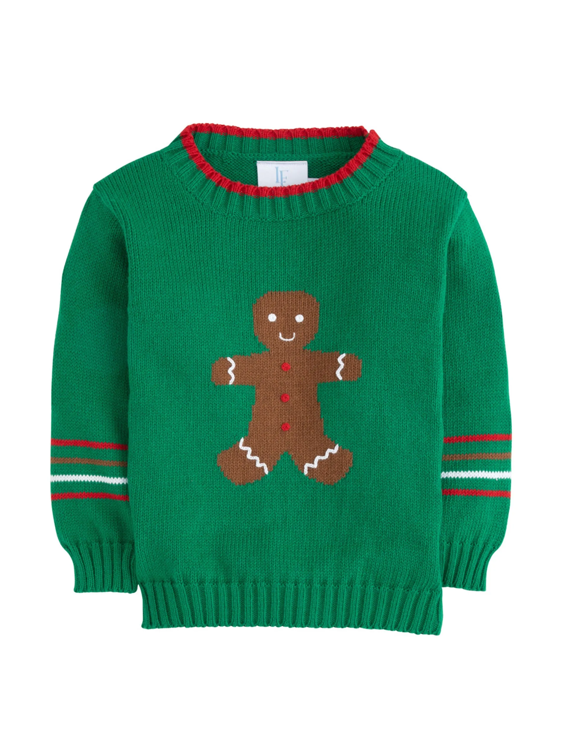 Intarsia sweater gingerbread