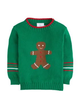 Intarsia sweater gingerbread