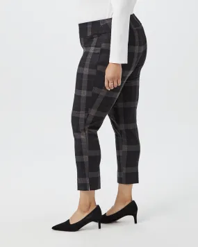Judith Pull-On Pants | Charcoal Grey / Brown