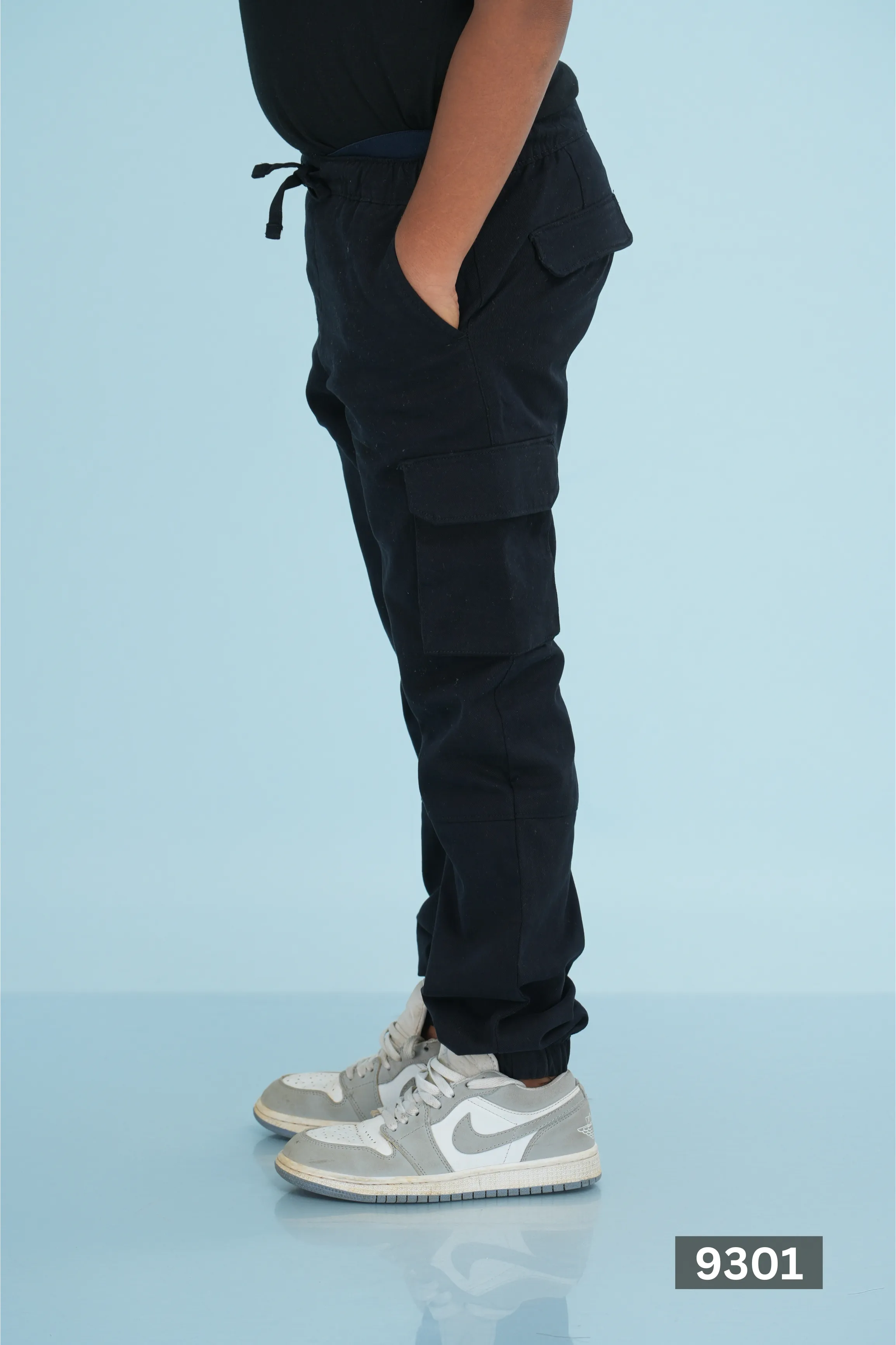 JUNIOR CARGO TWILL ESSENTIAL PANT - BLACK