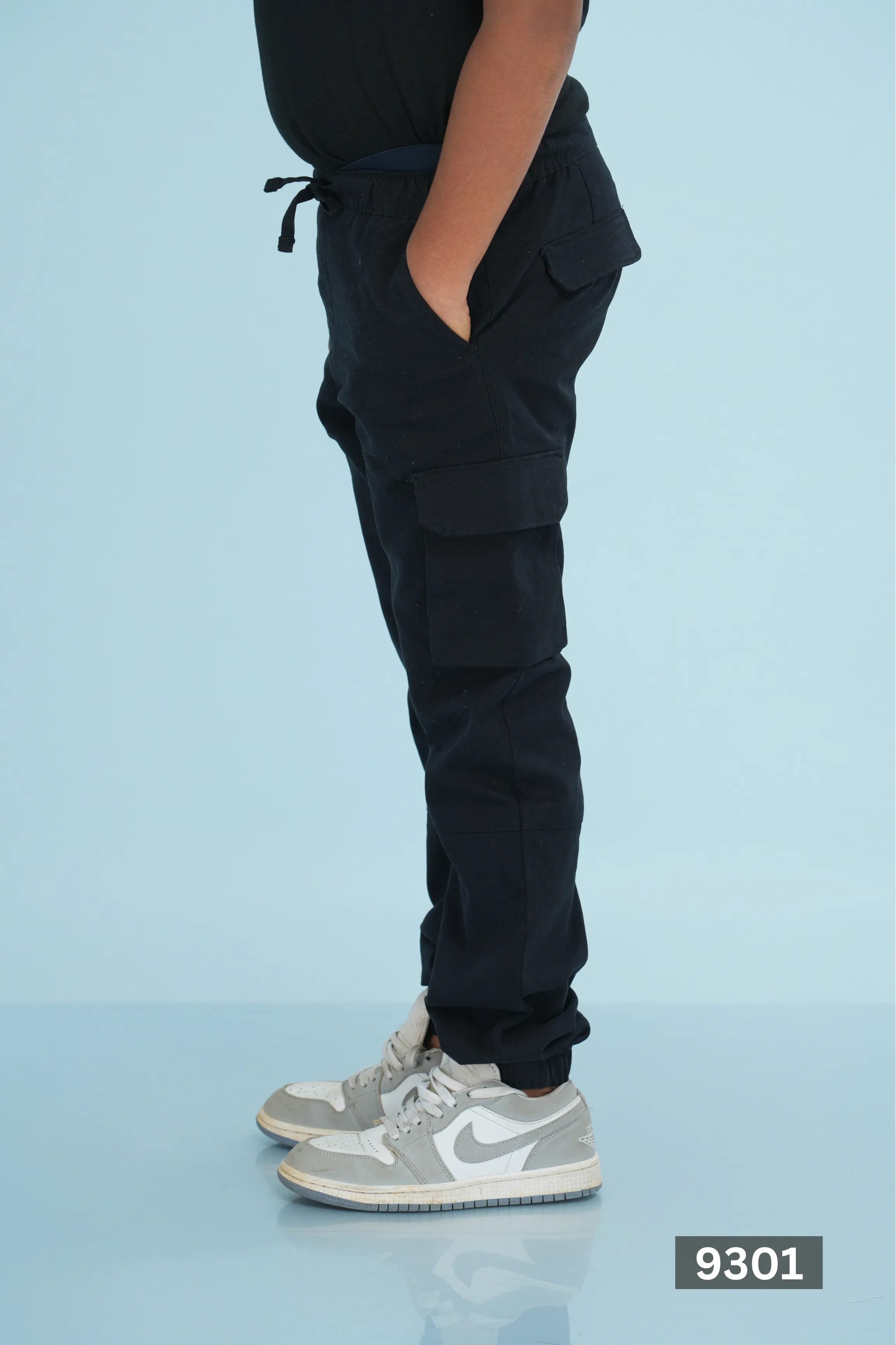 JUNIOR CARGO TWILL ESSENTIAL PANT - BLACK