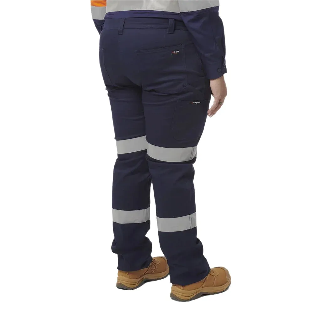 KingGee Women's Stretch Biomotion Reflective Work Pants (K43010)