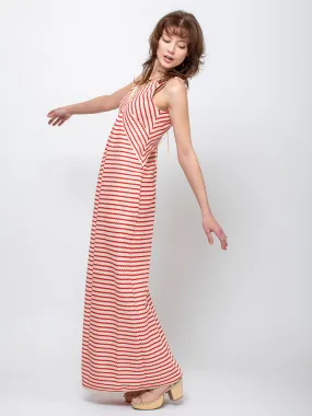 Knit Stripe Dress - Poppy