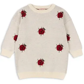 Lapis Knit Dress in Ladybug by Konges Slojd