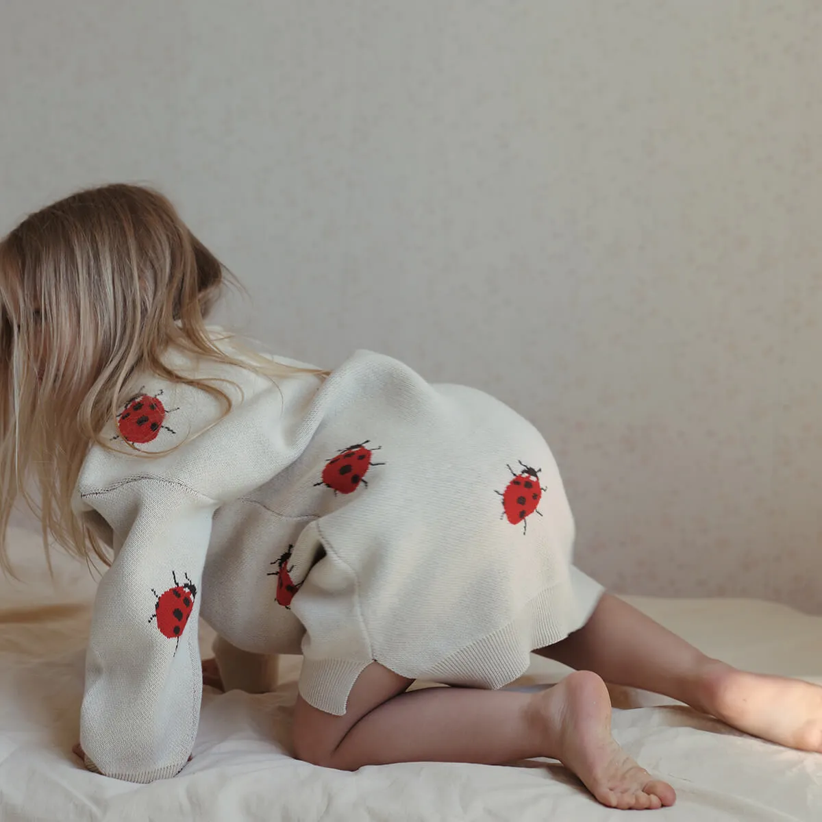 Lapis Knit Dress in Ladybug by Konges Slojd