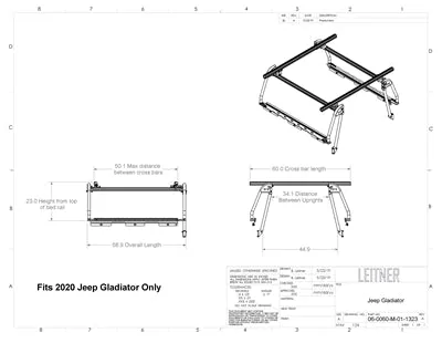 Leitner Active Cargo System CLASSIC Bed Rack For JEEP