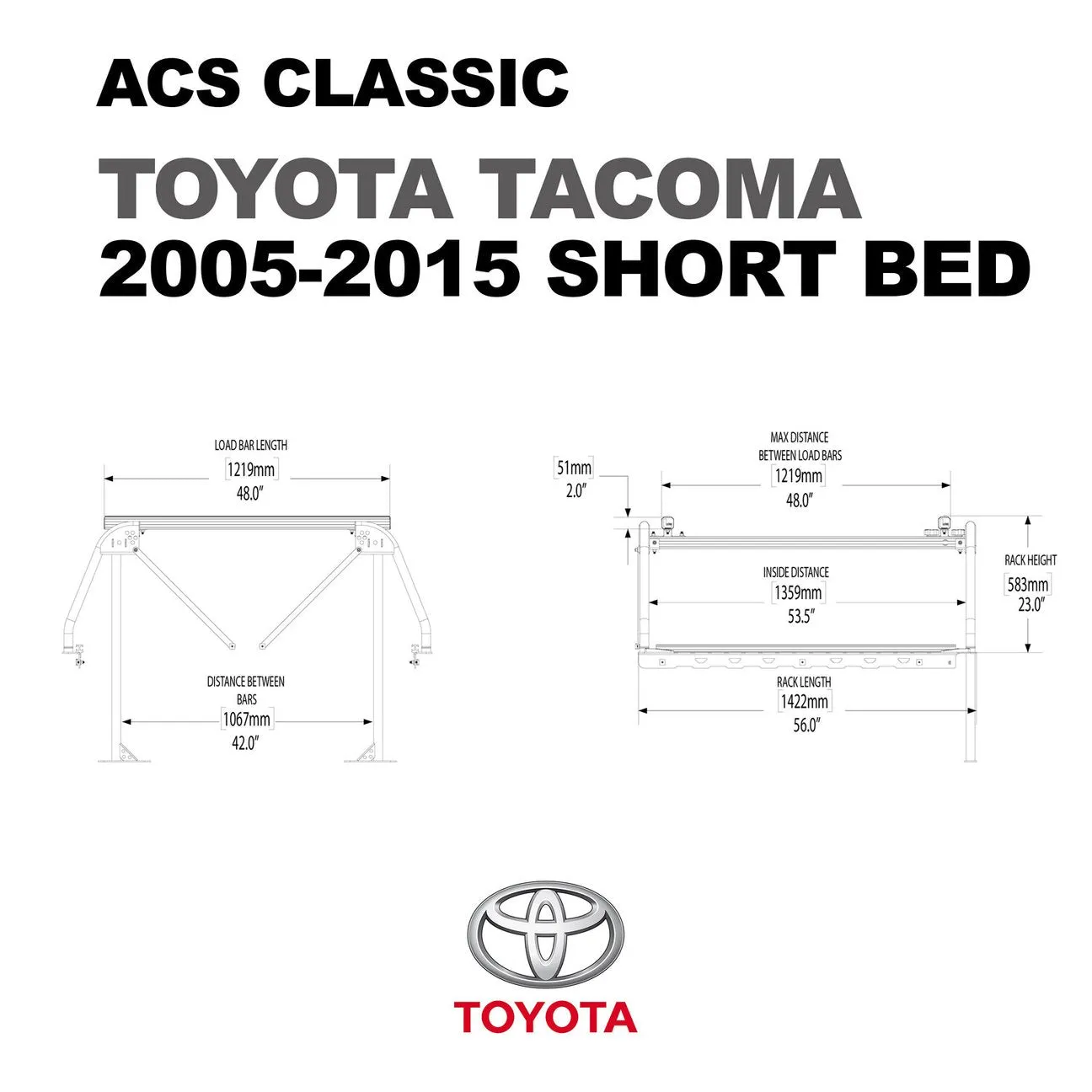 Leitner Active Cargo System CLASSIC Bed Rack For TOYOTA