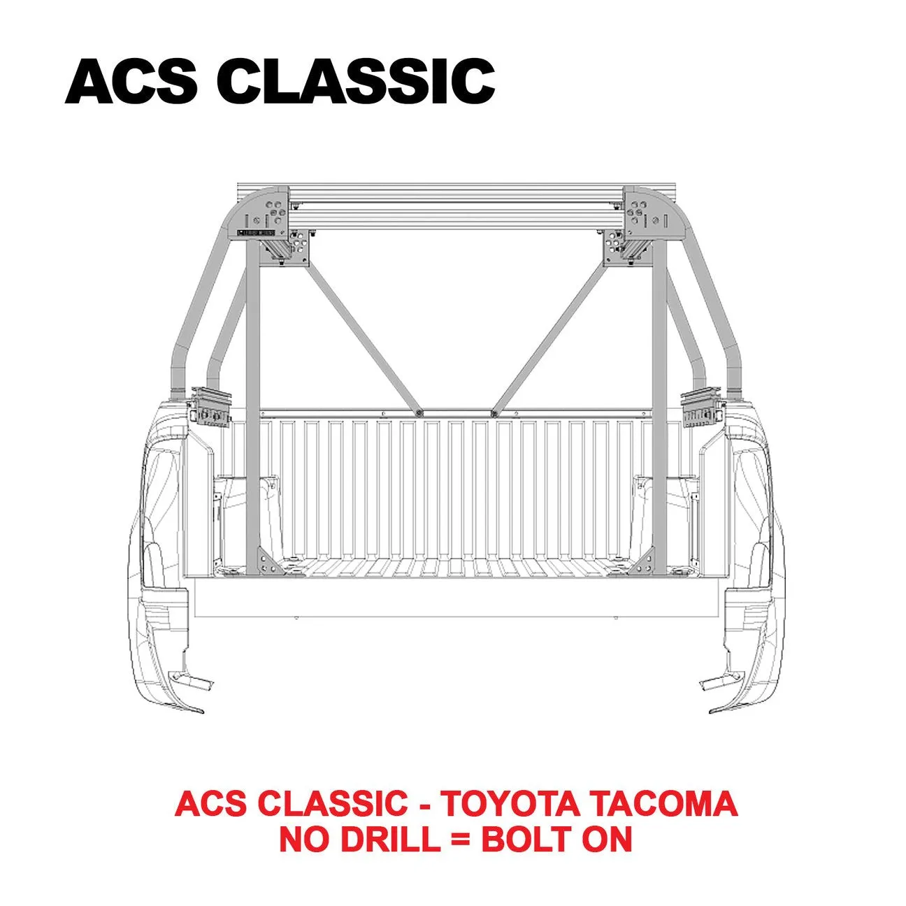 Leitner Active Cargo System CLASSIC Bed Rack For TOYOTA