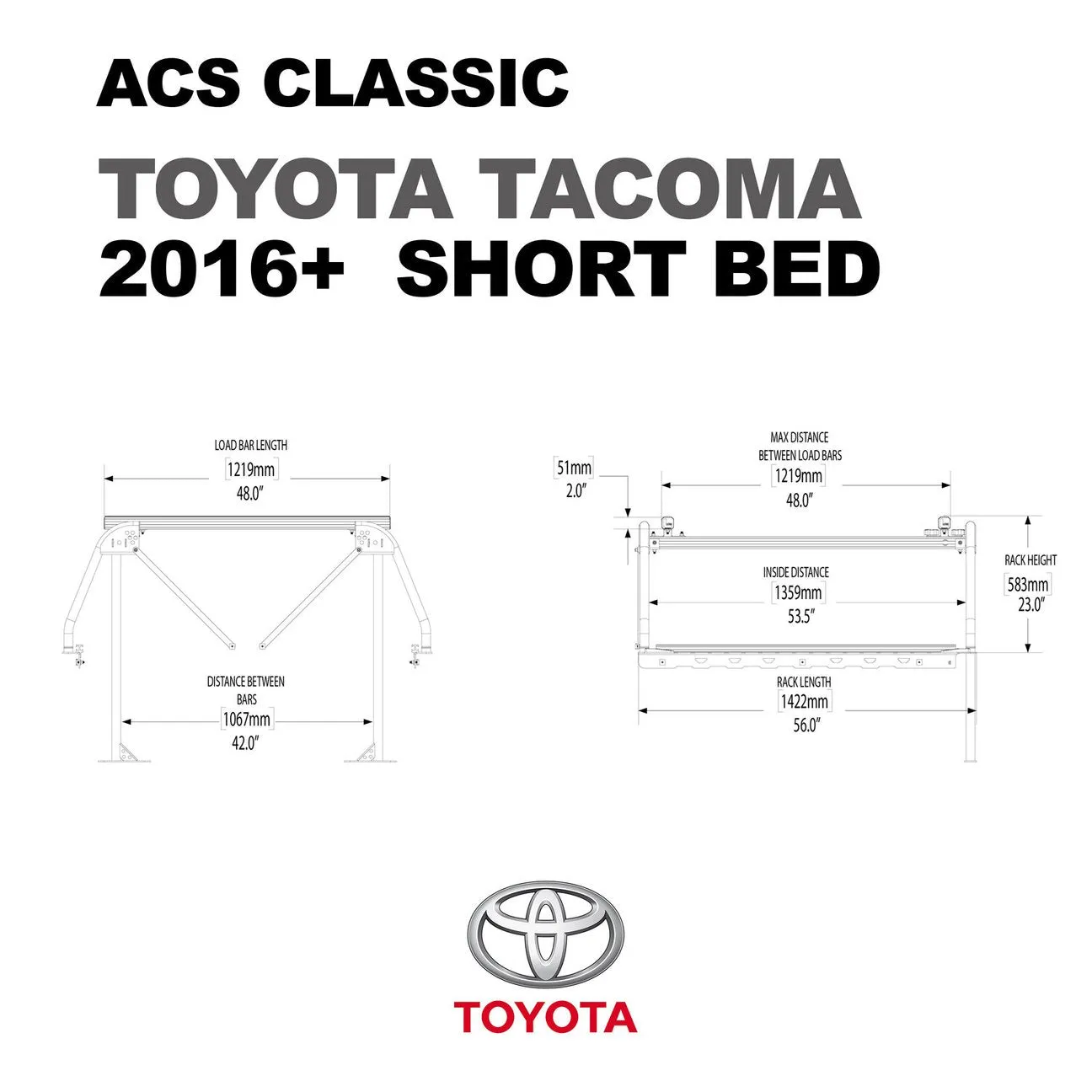 Leitner Active Cargo System CLASSIC Bed Rack For TOYOTA