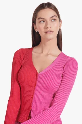 LUREX CARGO SWEATER | LAVA PEONY