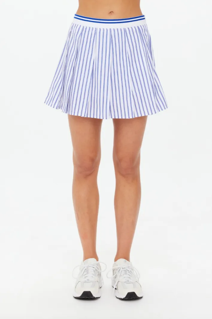 Lyon Xavier Pleated Skirt - Stripe