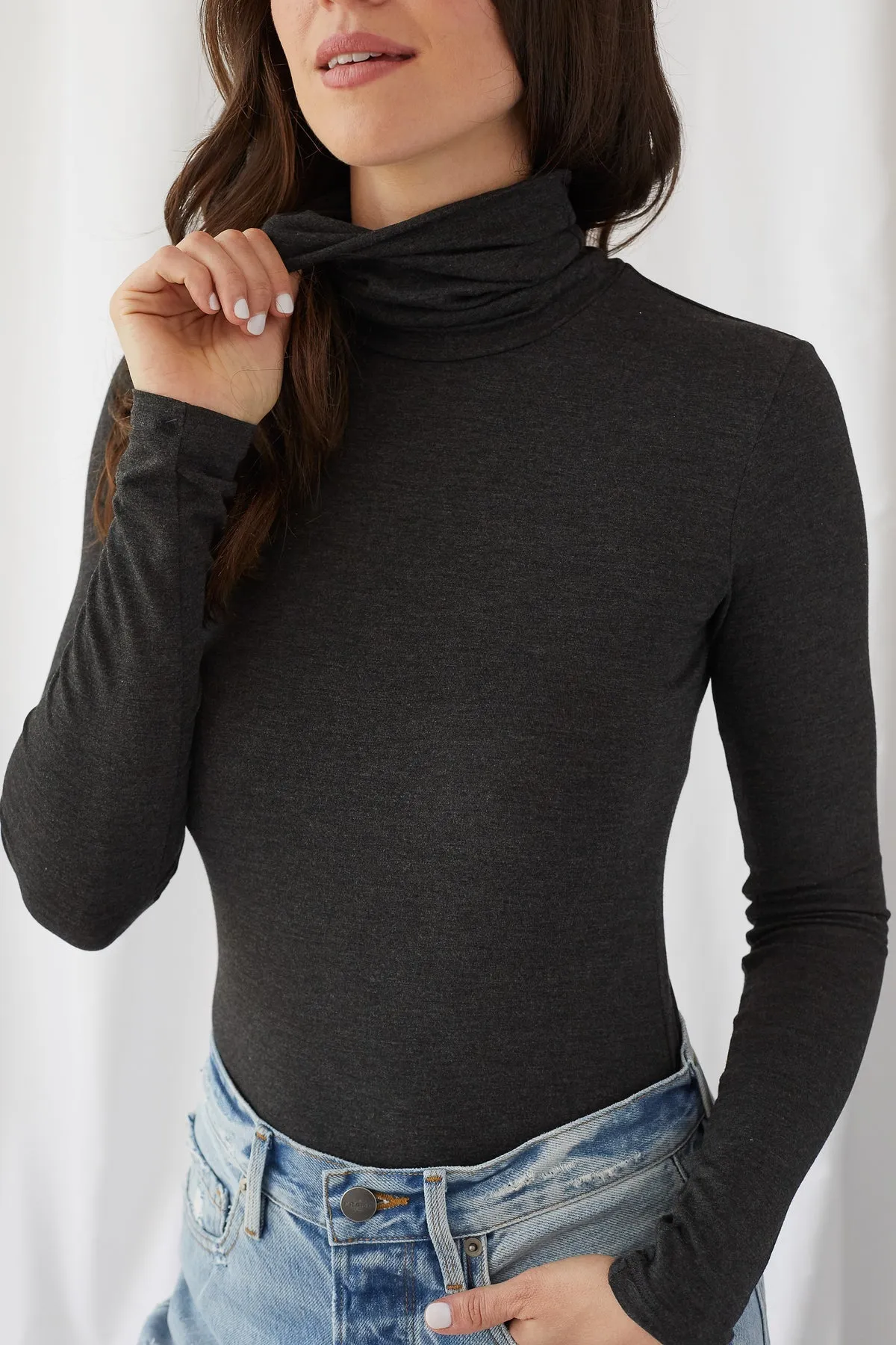 M004-FTS505 Anthracite chine t-shirt