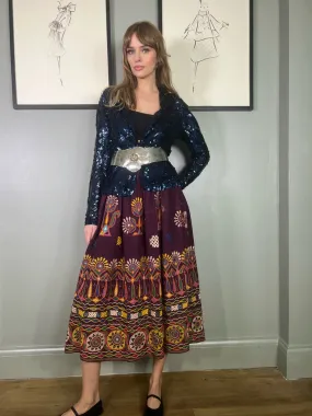 Medina, 70s Indian embroidered skirt