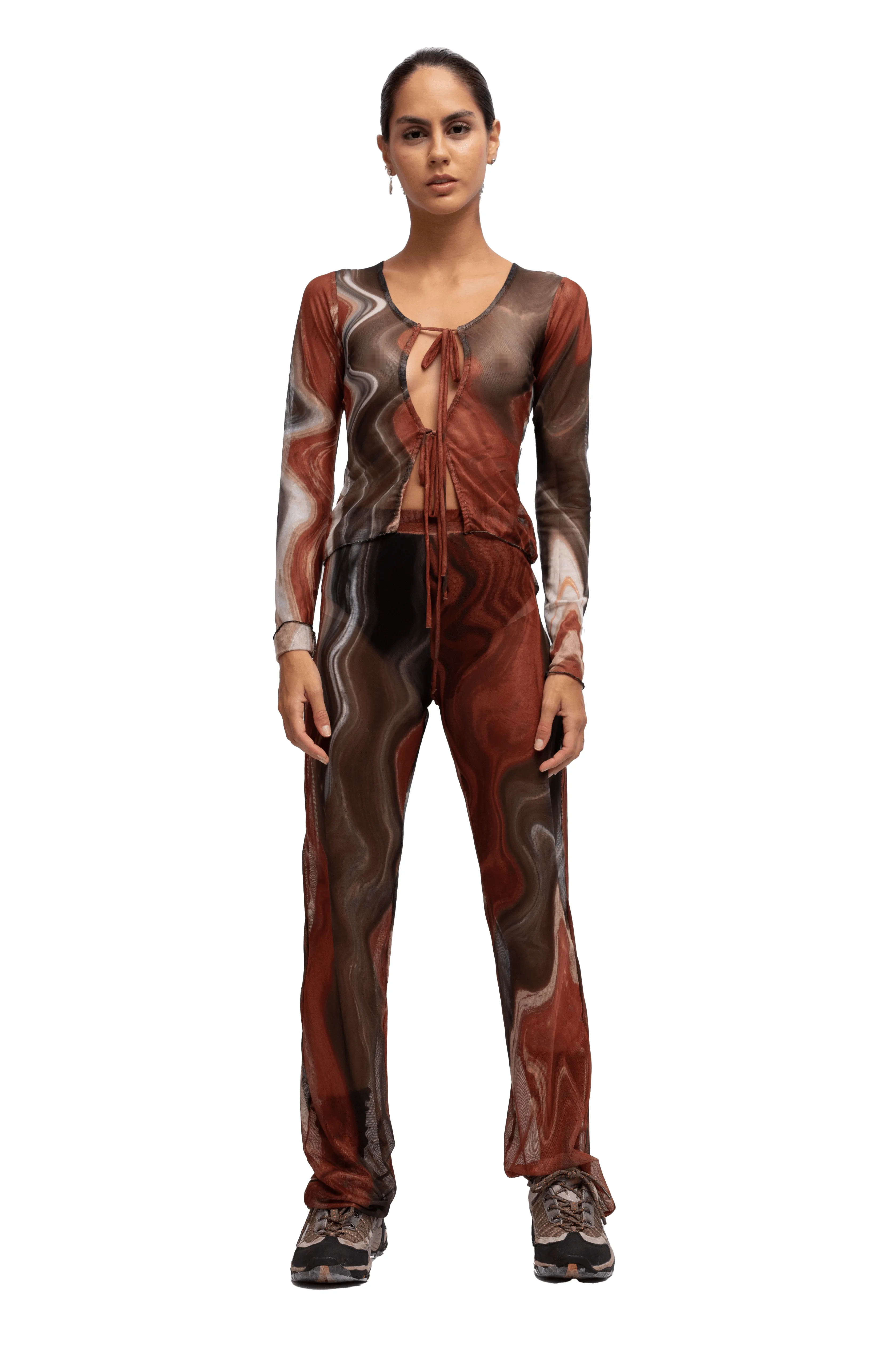 MESH SPIKY PANTS