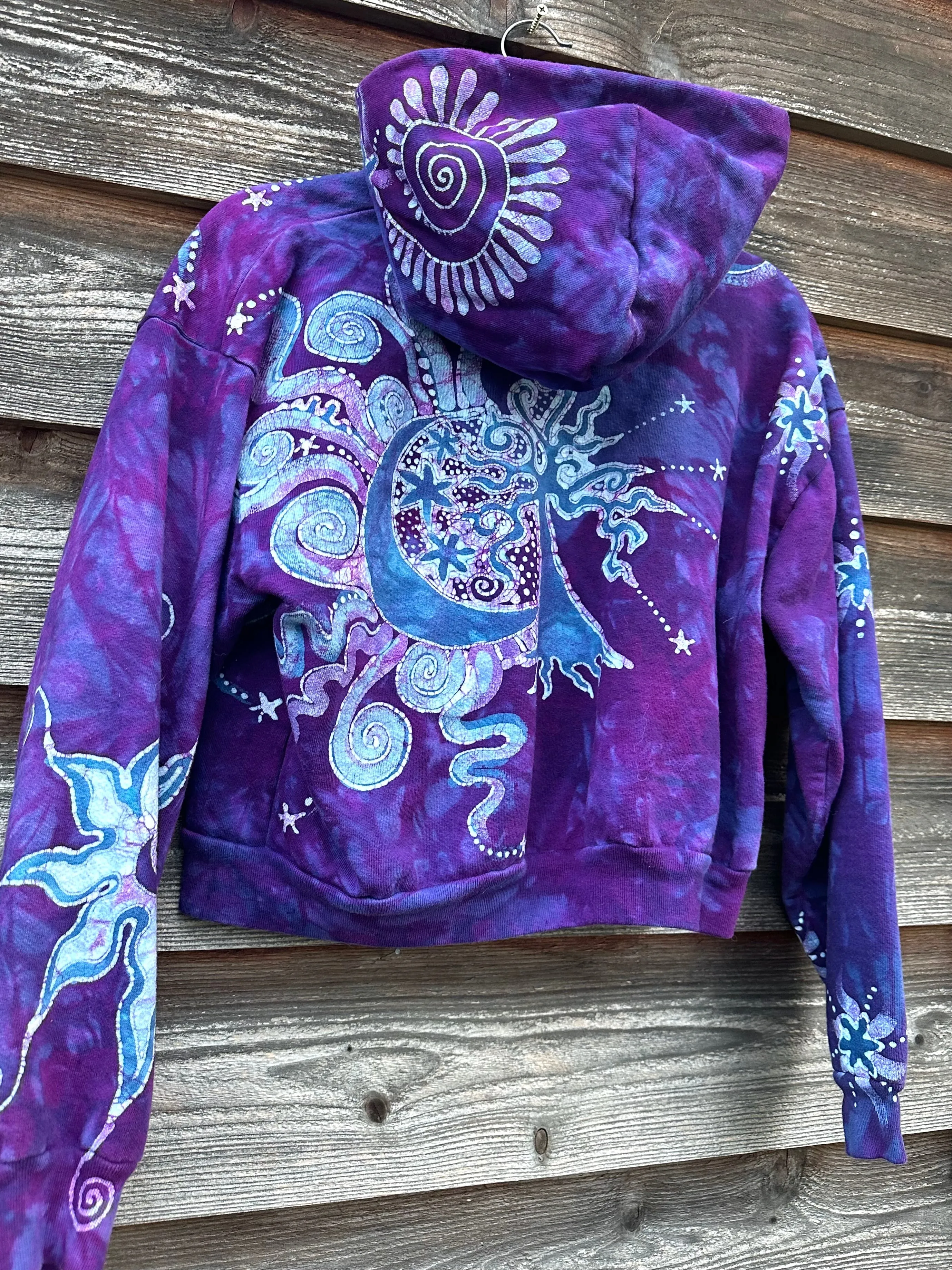 Morning Glory Sunrise Handmade Batik Hoodie