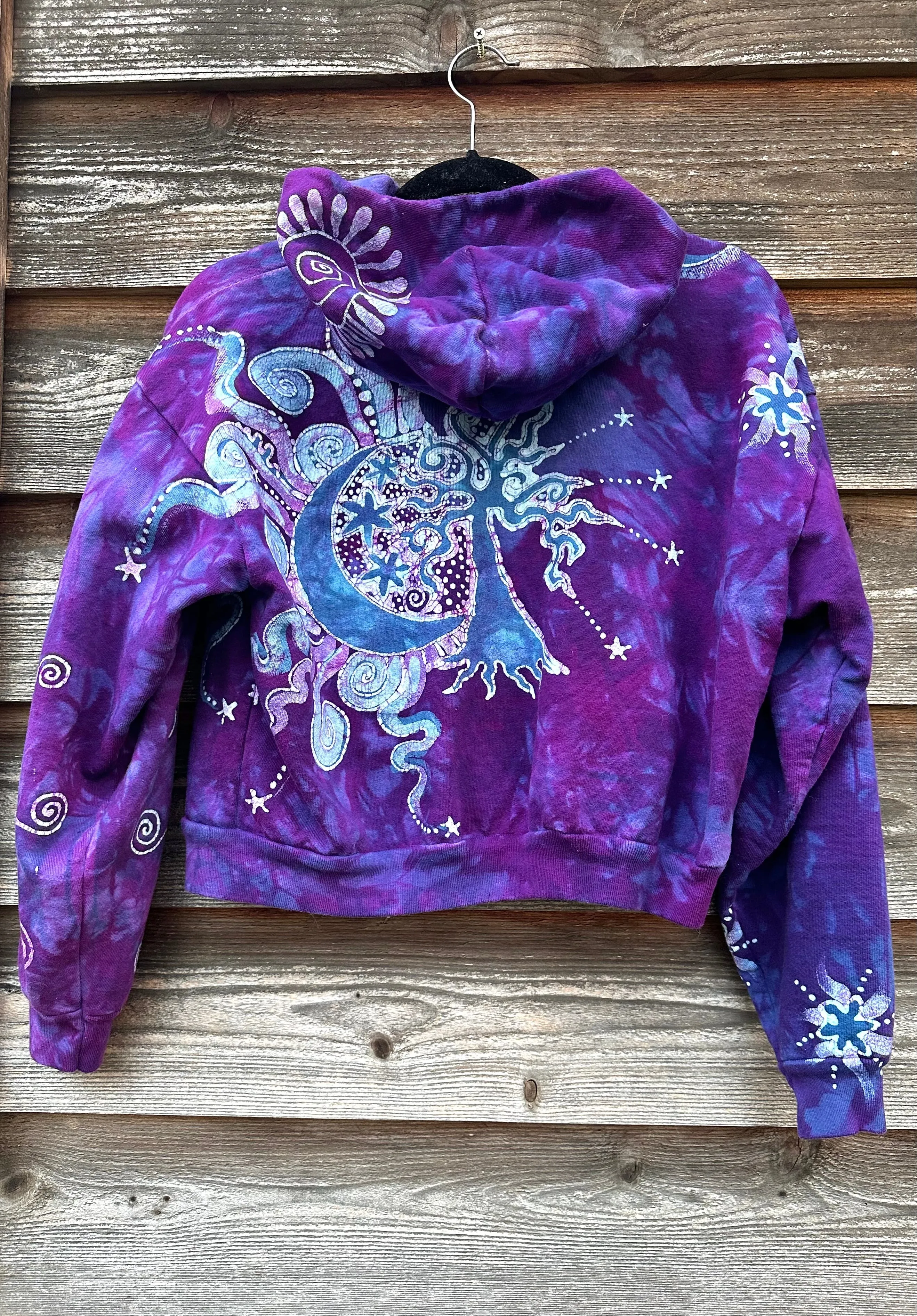 Morning Glory Sunrise Handmade Batik Hoodie