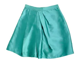 Moschino A-line Skirt in Aquamarine Silk, UK12-14