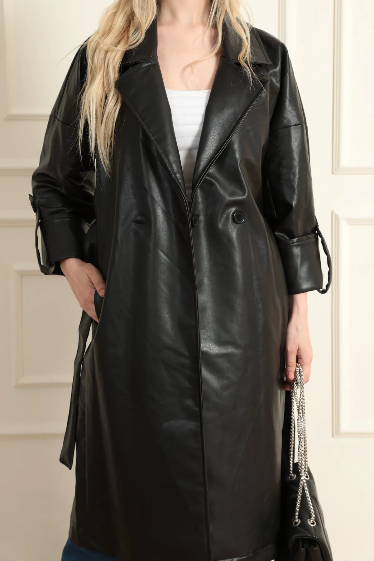 MPL Women's Leather Trench Coat 1034 - Elizabeth