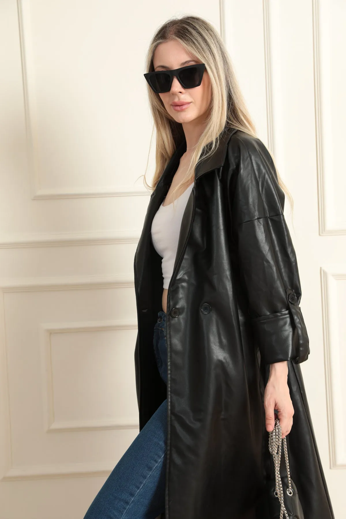 MPL Women's Leather Trench Coat 1034 - Elizabeth