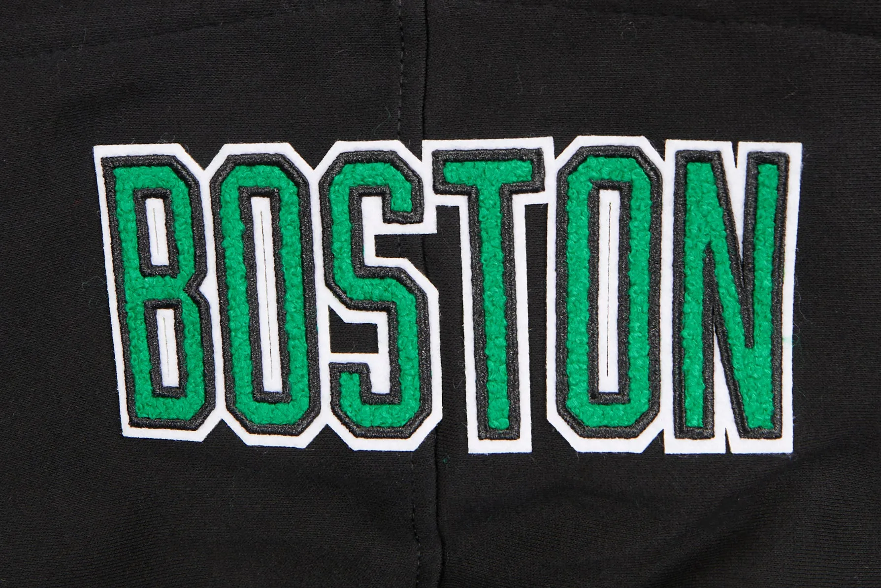 NBA BOSTON CELTICS CLASSIC BIG BOYS FLC FZ PO HOODIE (BLACK)