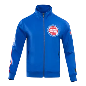 NBA DETROIT PISTONS CLASSIC MEN'S DK TRACK JACKET (ROYAL BLUE/RED)