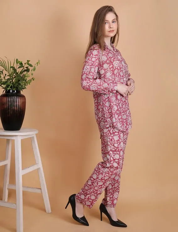 Nevaeh- Hand Block Print Cotton Co-ord Set
