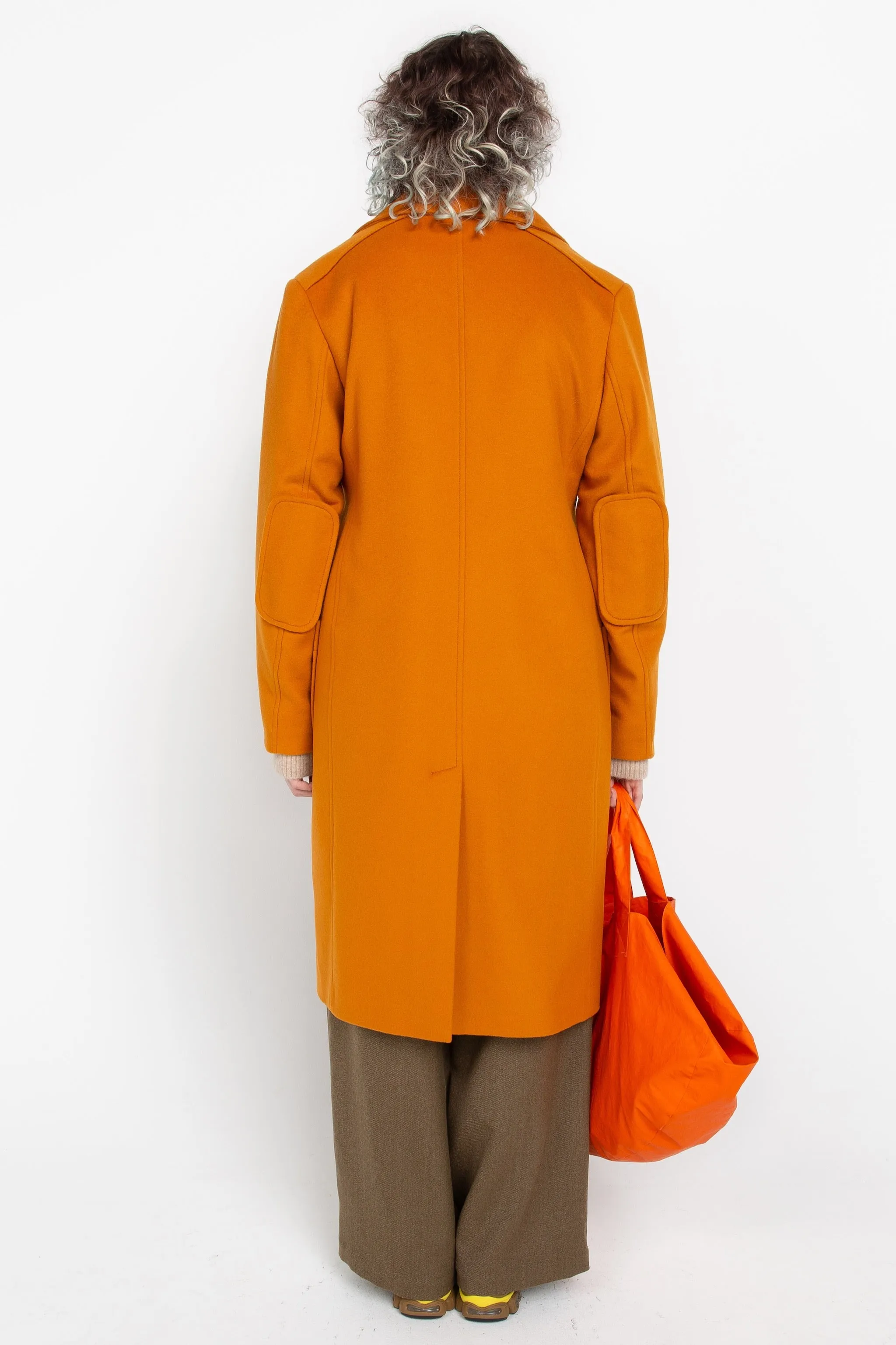 Orange tailored coat