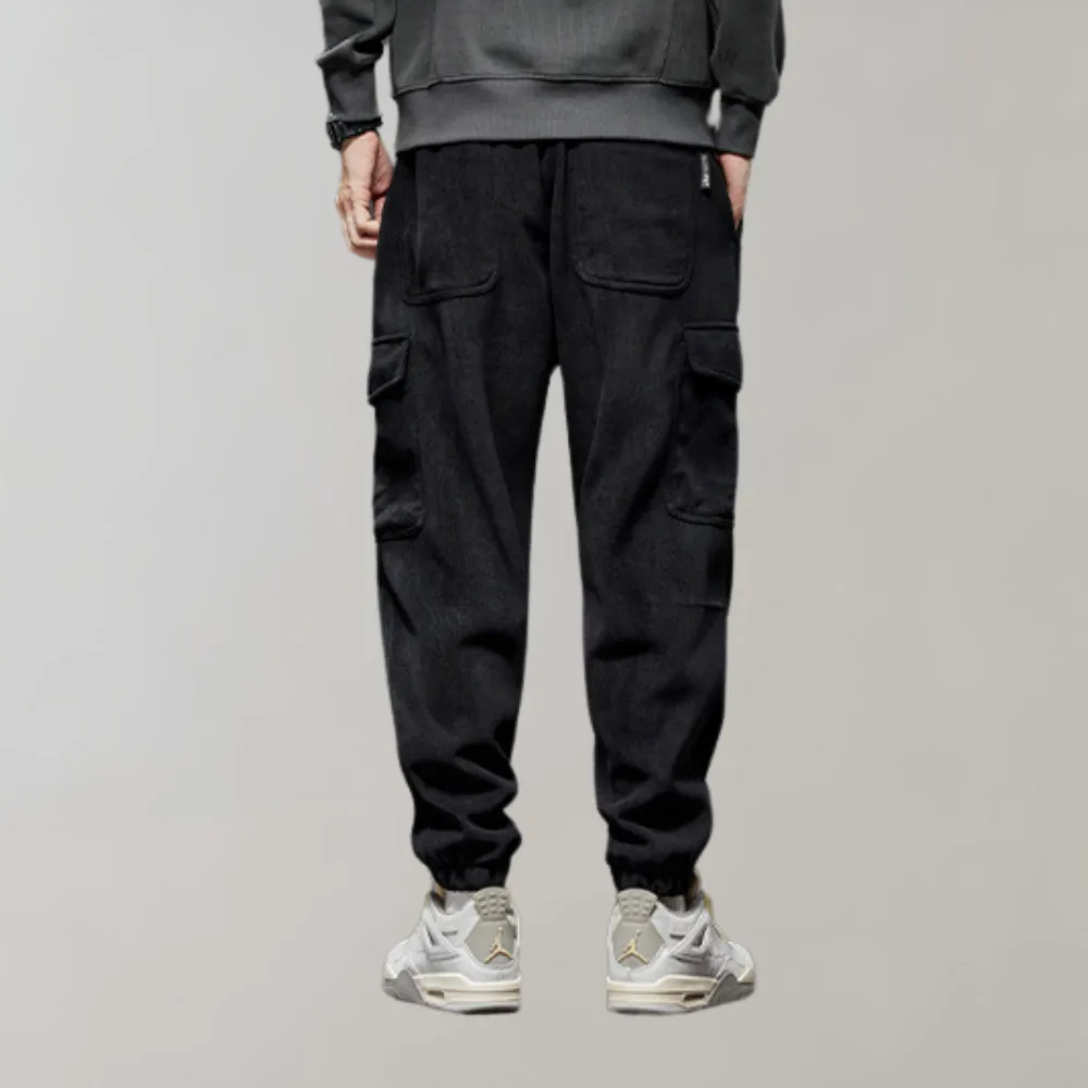 Osvald - Casual corduroy cargo broek voor heren