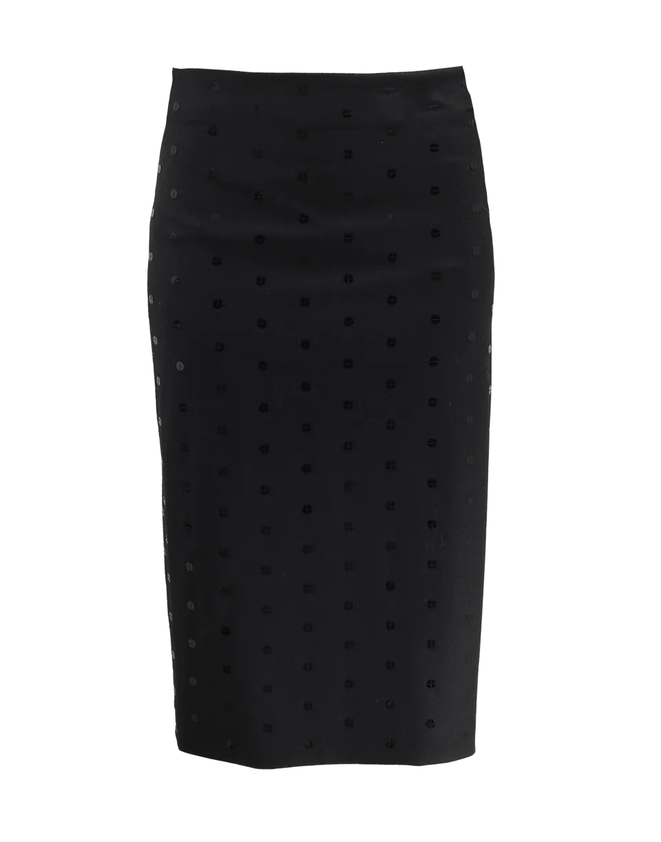 Paillette Pencil Skirt