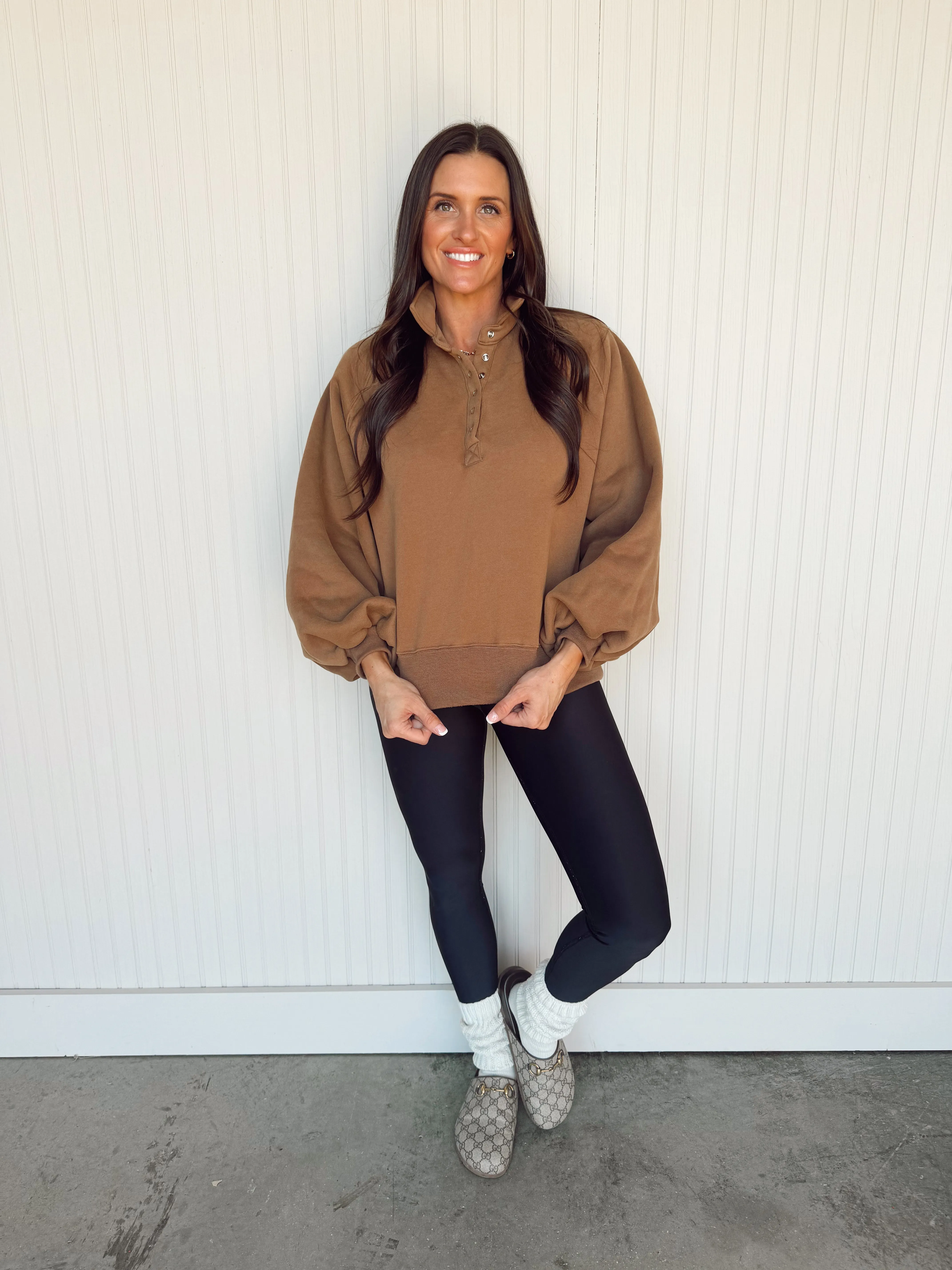 Piper Snap Button Collared Sweater