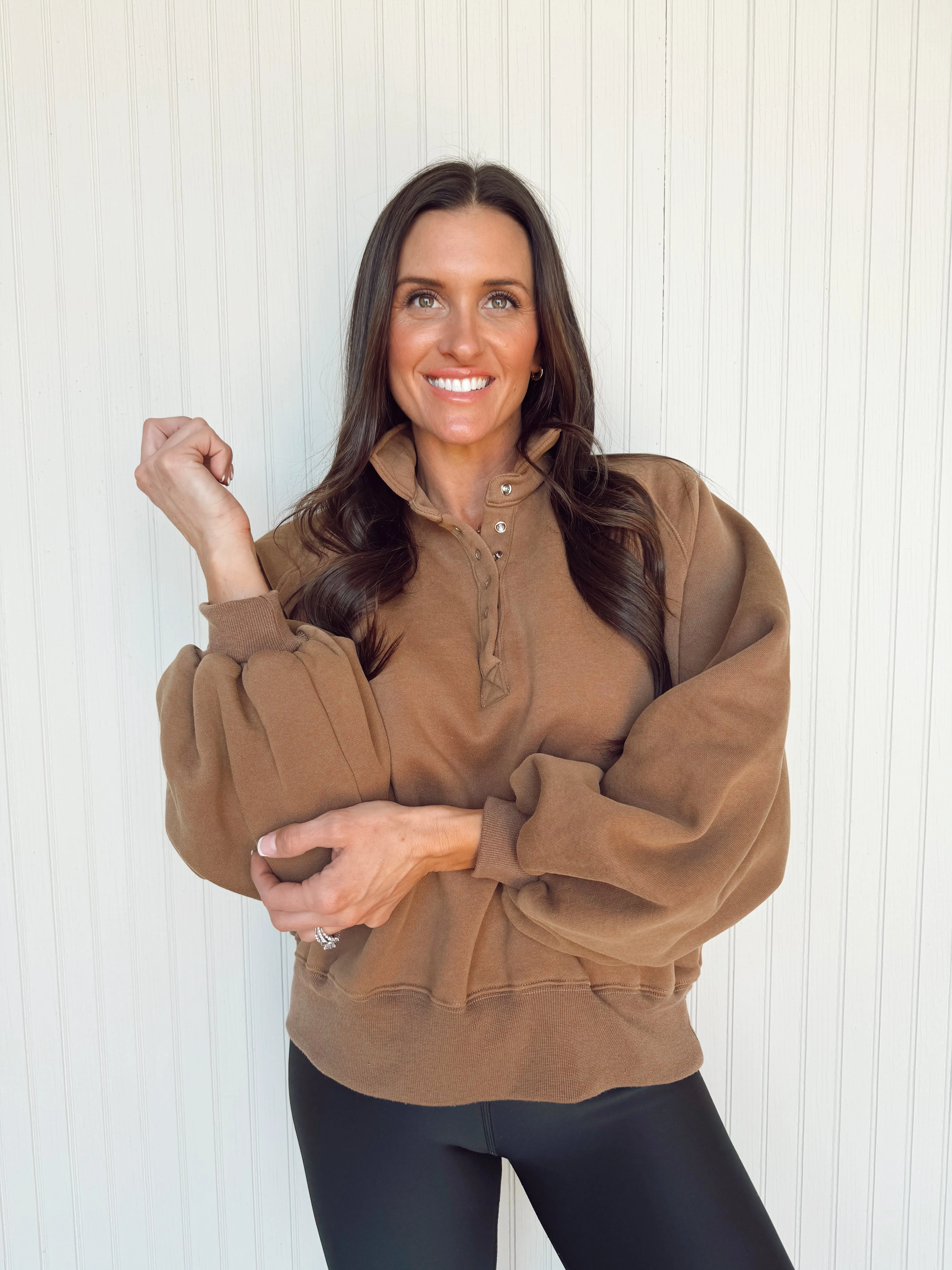 Piper Snap Button Collared Sweater