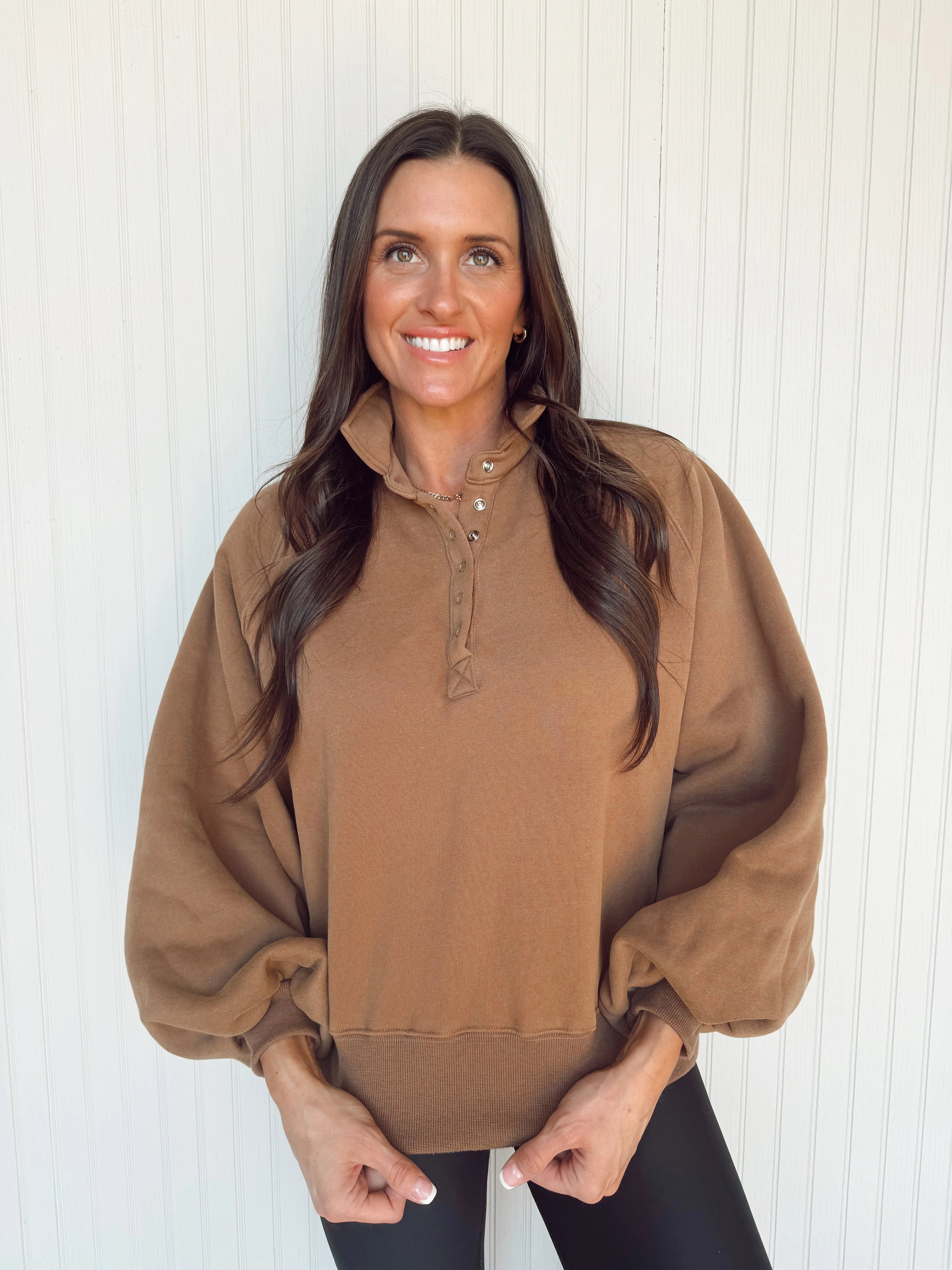 Piper Snap Button Collared Sweater